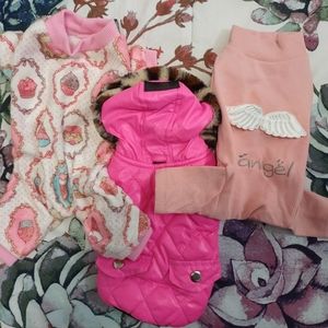 Dog pj's and dog coat